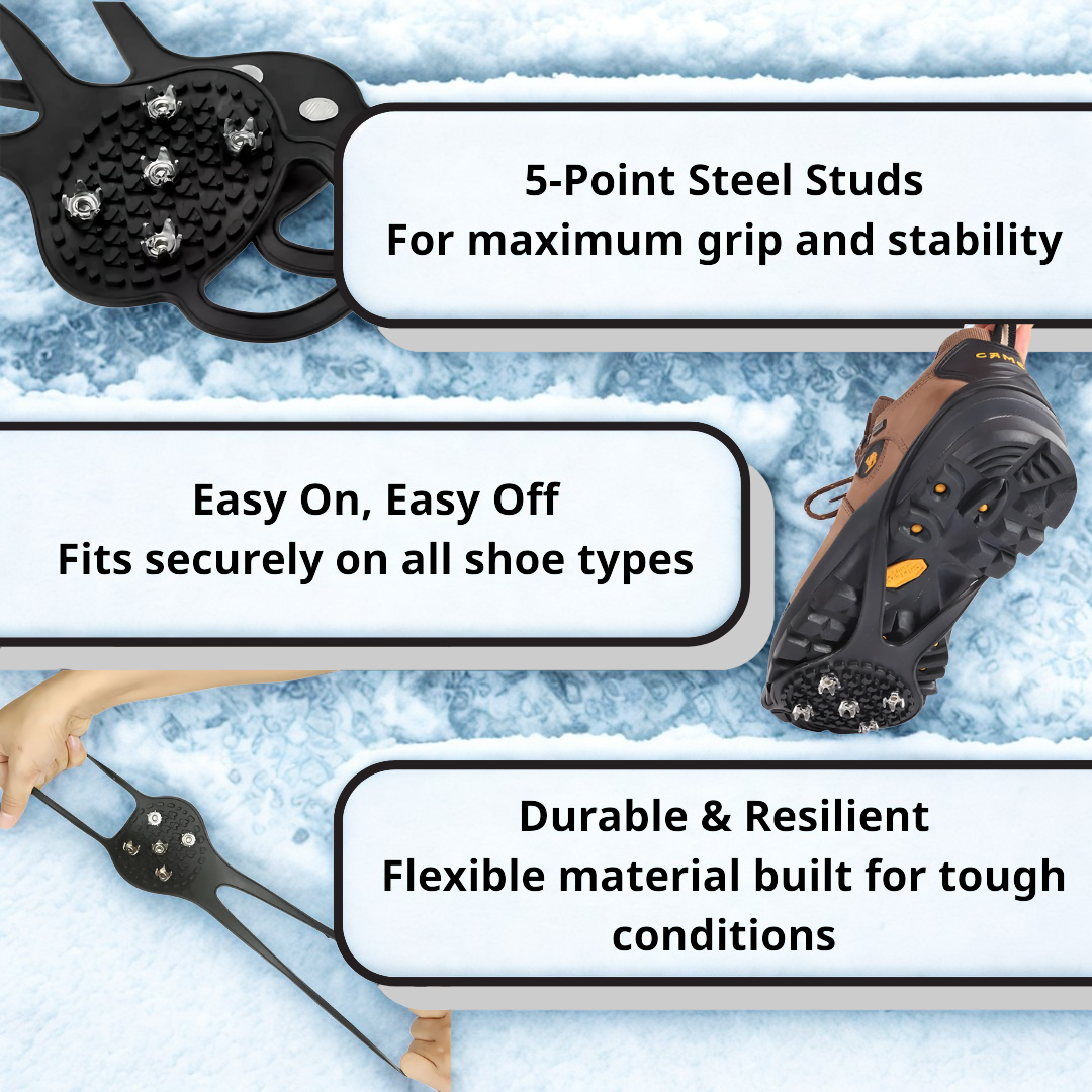 Walk Confidently on Ice & Snow - ProGrip™ Traction Cleats