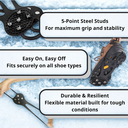 Walk Confidently on Ice & Snow - ProGrip™ Traction Cleats