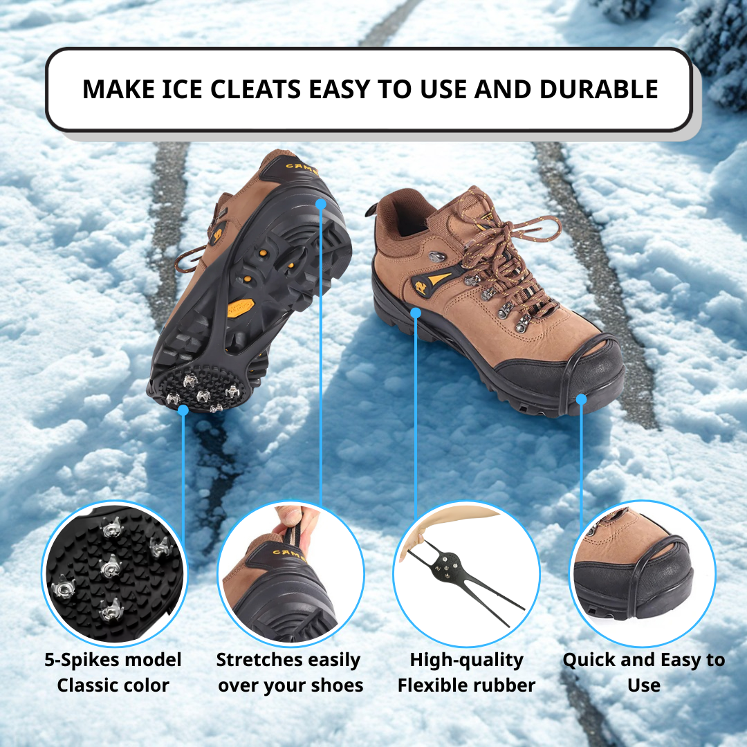 Walk Confidently on Ice & Snow - ProGrip™ Traction Cleats