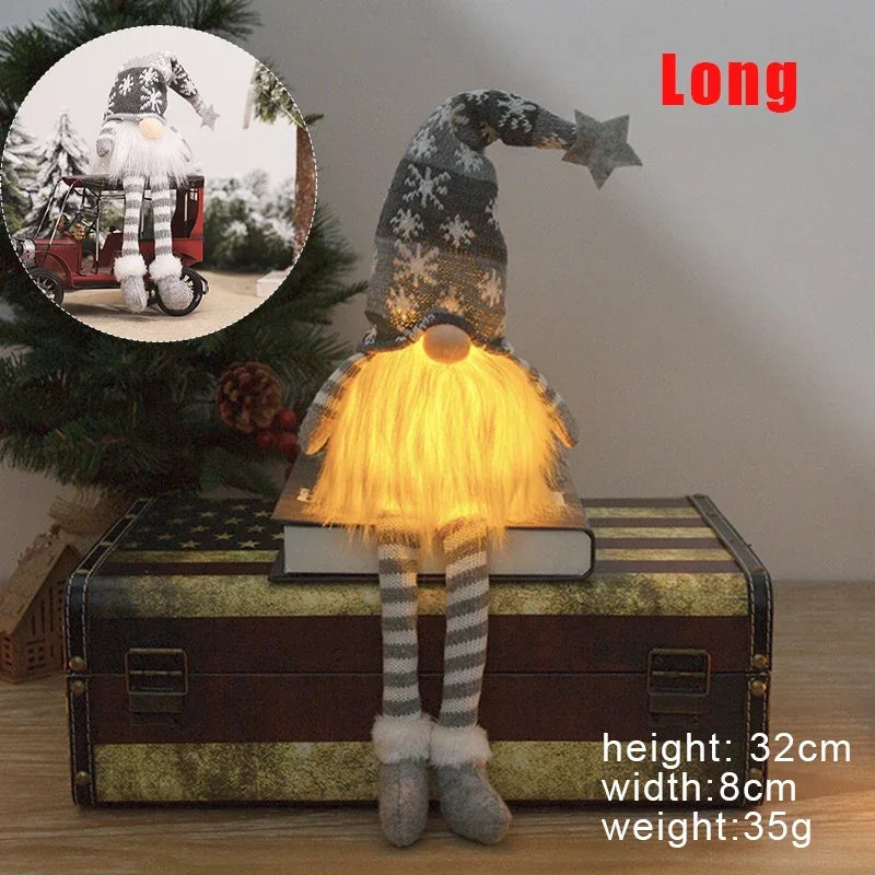 LED Light-Up Christmas Gnome Doll