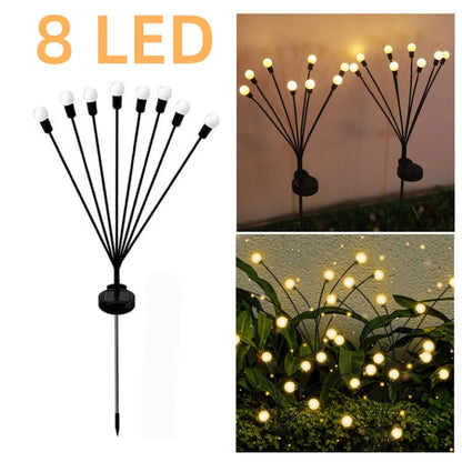 AlliLit Solar Firefly Garden Lights (Warm White/Multi-Color)