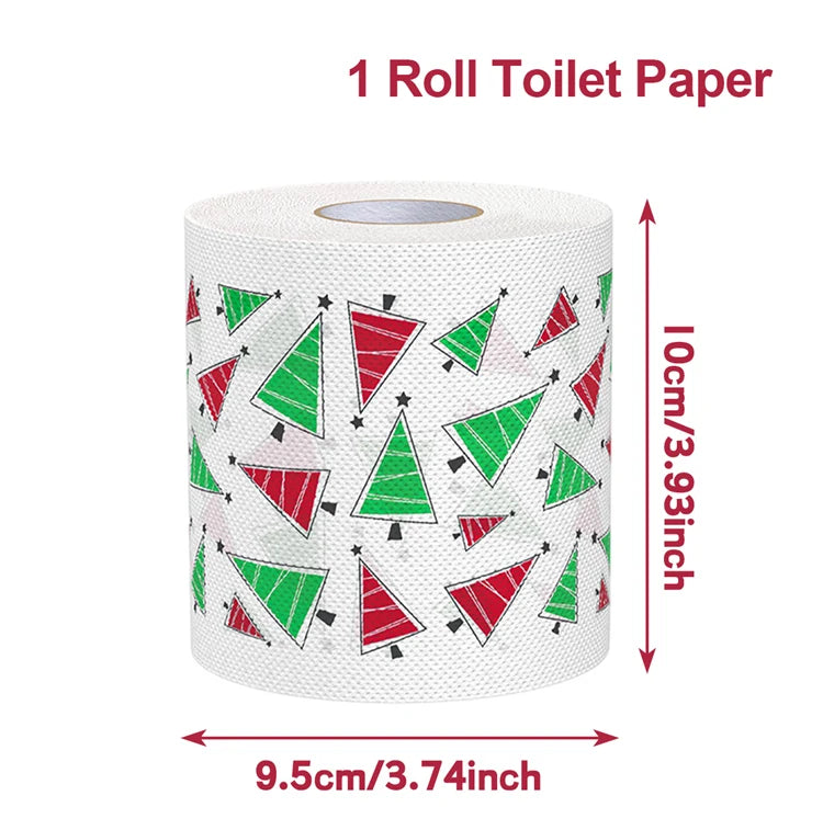 Novelty Christmas & Happy New Year 2026 Toilet Paper Roll