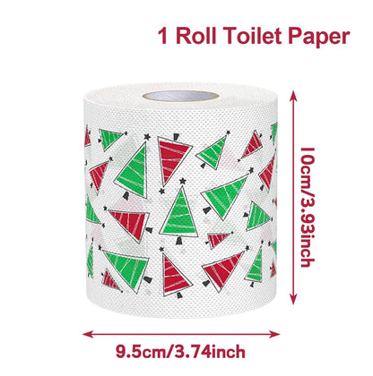Novelty Christmas & Happy New Year 2026 Toilet Paper Roll