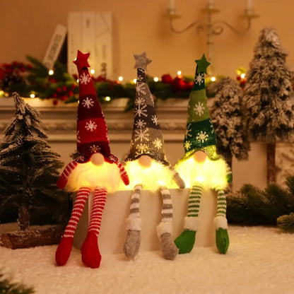 LED Light-Up Christmas Gnome Doll