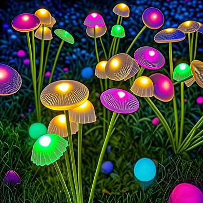 Solar LED Mushroom/Jellyfish Garden Lights (Dual Mode)