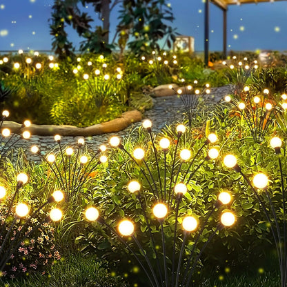 AlliLit Solar Firefly Garden Lights (Warm White/Multi-Color)