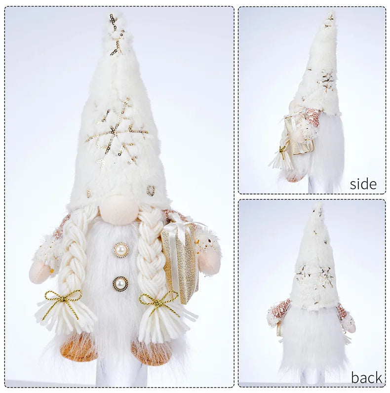 LED Light-Up Christmas Gnome Doll Holiday Decoration
