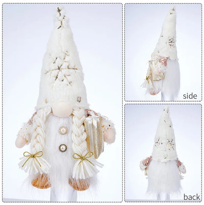 LED Light-Up Christmas Gnome Doll Holiday Decoration