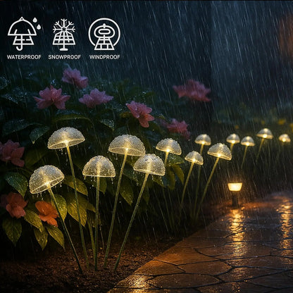 Solar LED Mushroom/Jellyfish Garden Lights (Dual Mode)