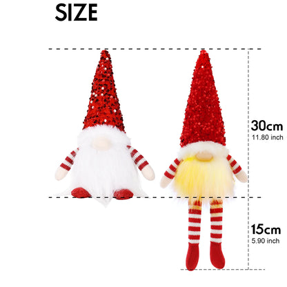 LED Light-Up Christmas Gnome Doll Holiday Decoration