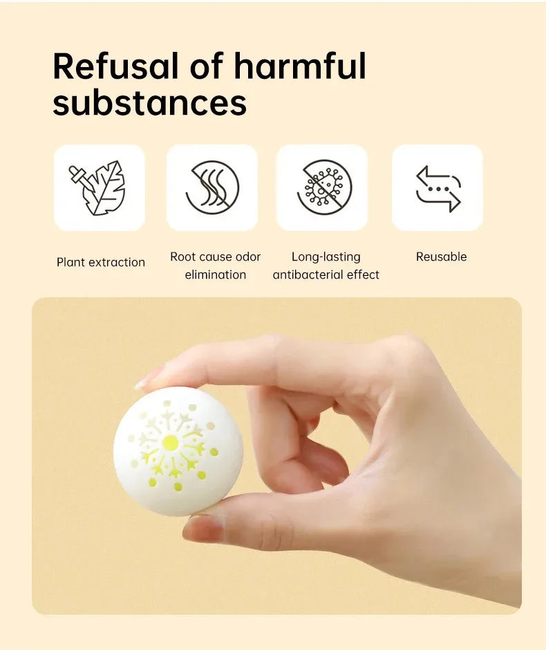 6PC Jasmine Scent Deodorant Balls
