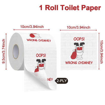 Novelty Christmas & Happy New Year 2026 Toilet Paper Roll
