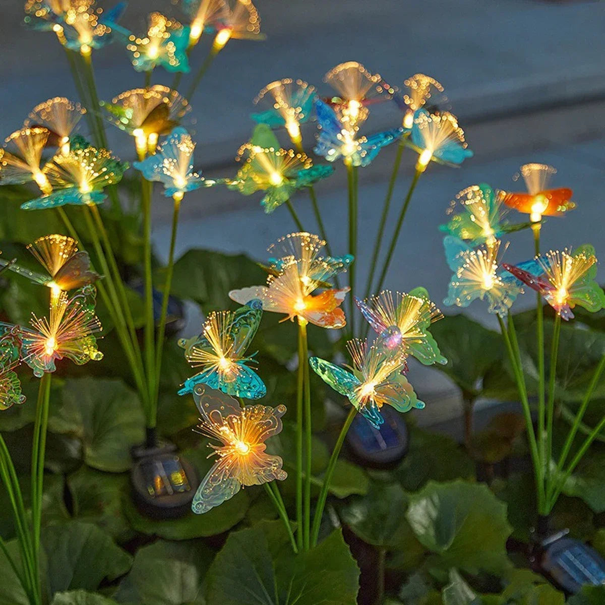 Magical Solar LED Butterfly Garden Stake Lights (Colorful)