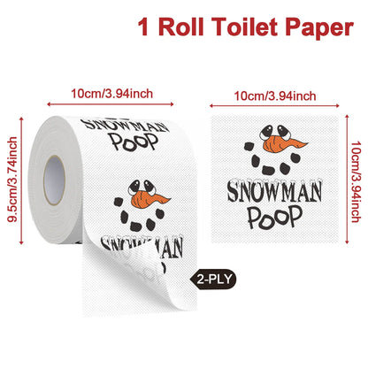 Novelty Christmas & Happy New Year 2026 Toilet Paper Roll