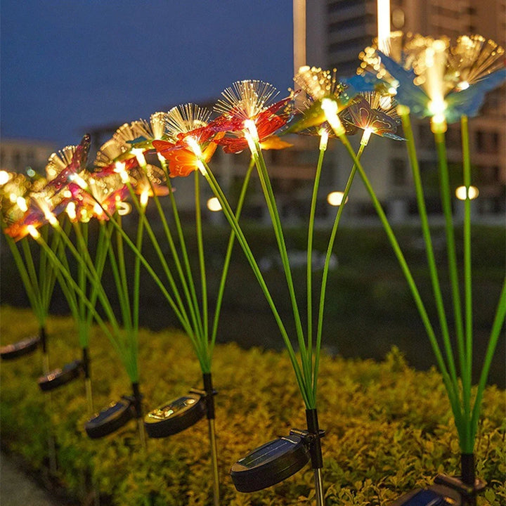 Magical Solar LED Butterfly Garden Stake Lights (Colorful)