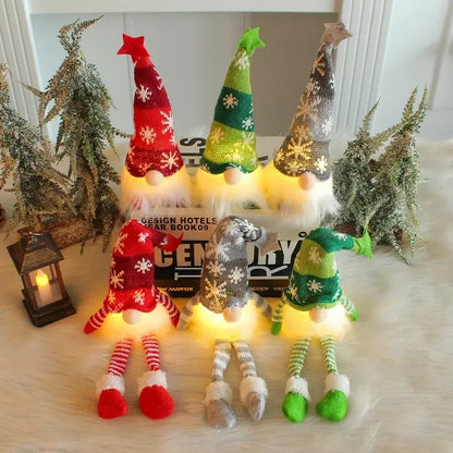 LED Light-Up Christmas Gnome Doll