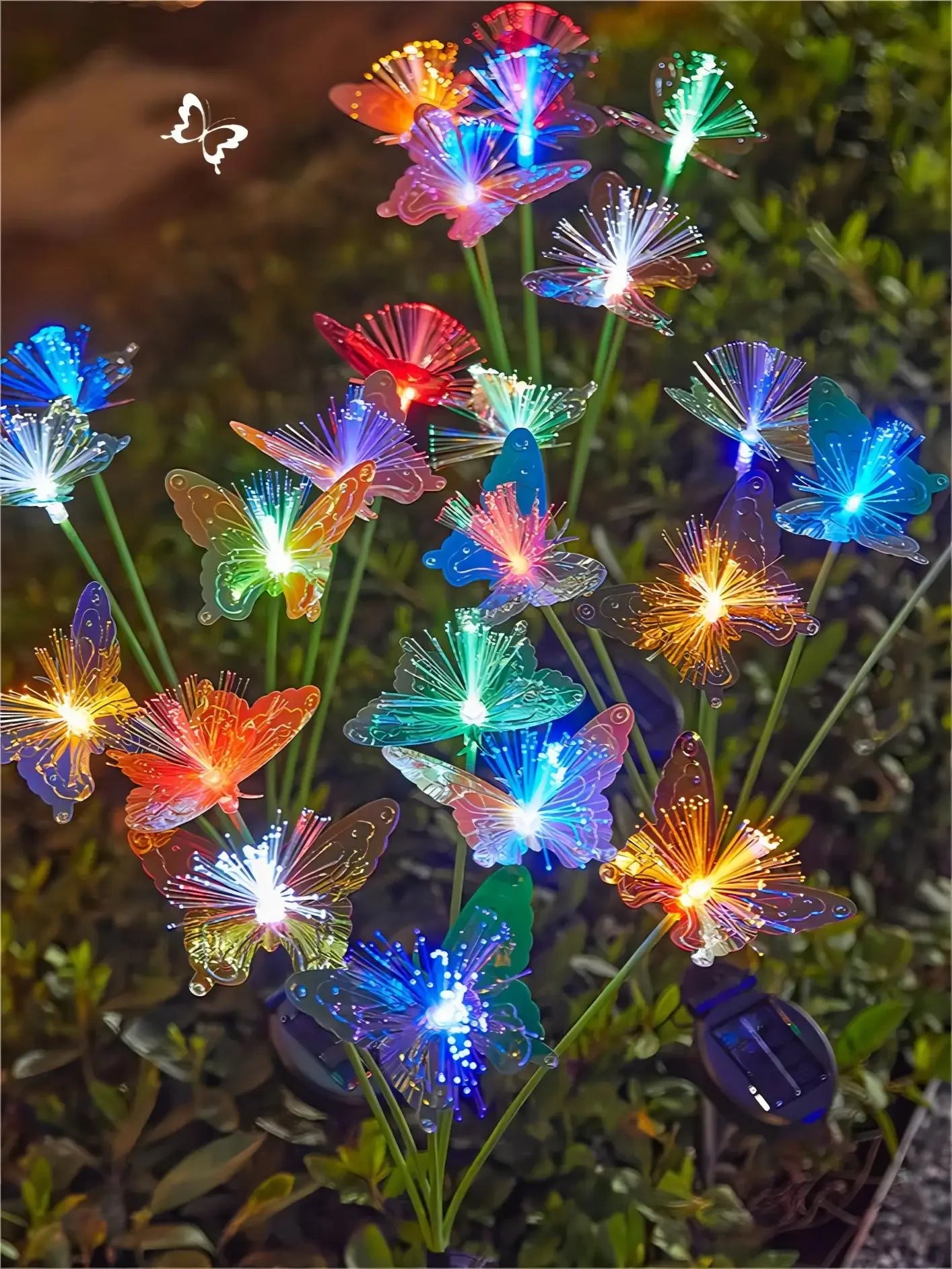 Magical Solar LED Butterfly Garden Stake Lights (Colorful)