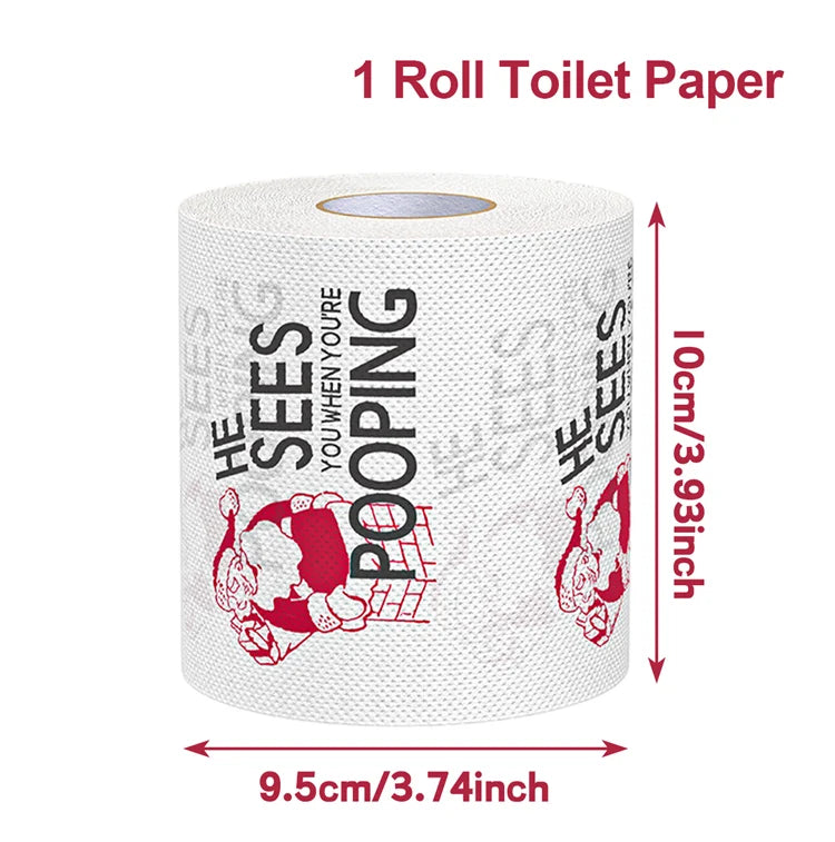 Novelty Christmas & Happy New Year 2026 Toilet Paper Roll