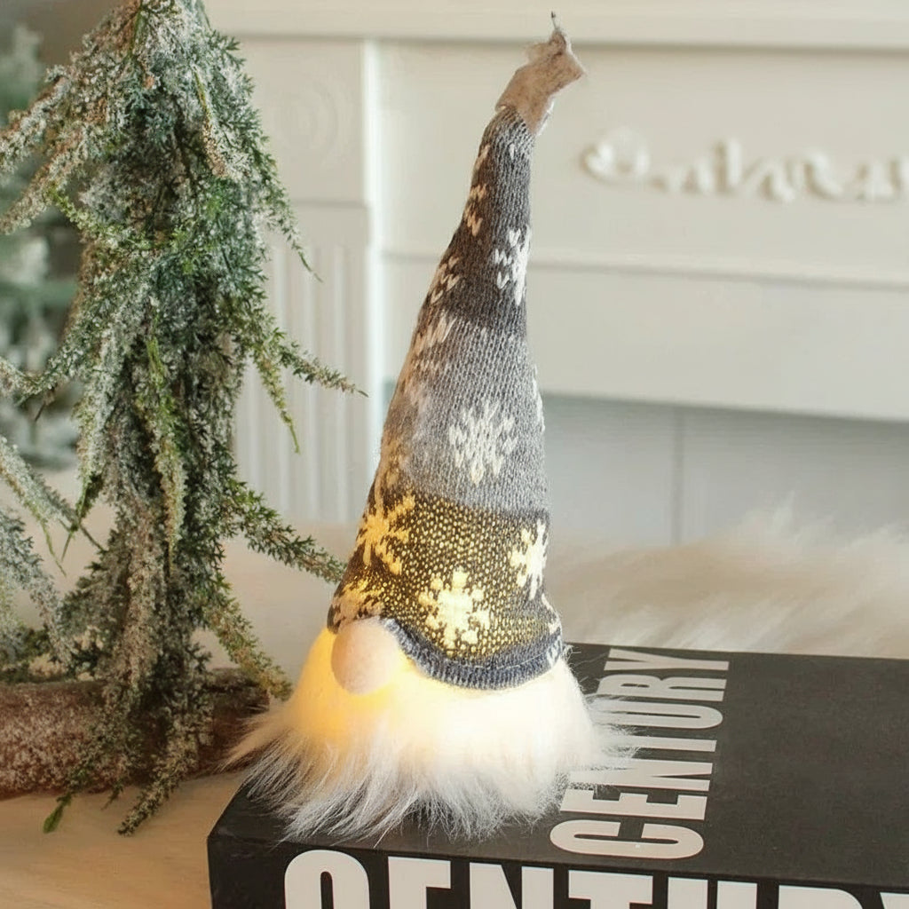 LED Light-Up Christmas Gnome Doll