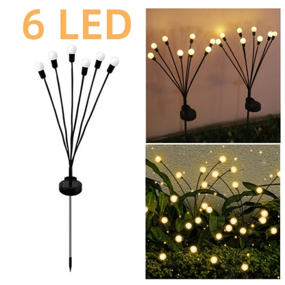 AlliLit Solar Firefly Garden Lights (Warm White/Multi-Color)