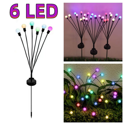 AlliLit Solar Firefly Garden Lights (Warm White/Multi-Color)