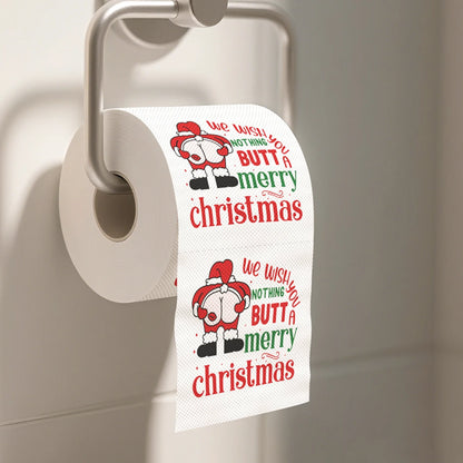 Novelty Christmas & Happy New Year 2026 Toilet Paper Roll