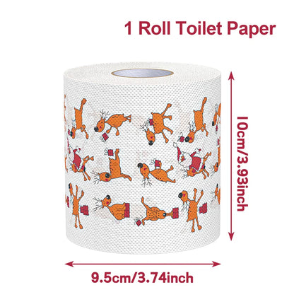 Novelty Christmas & Happy New Year 2026 Toilet Paper Roll