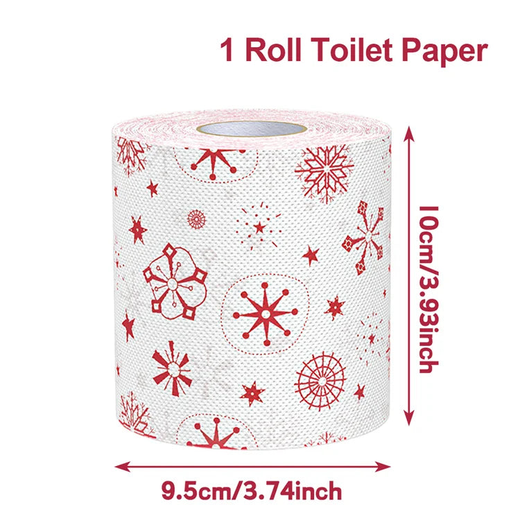 Novelty Christmas & Happy New Year 2026 Toilet Paper Roll